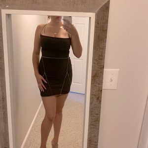 Size 8 brown mini dress